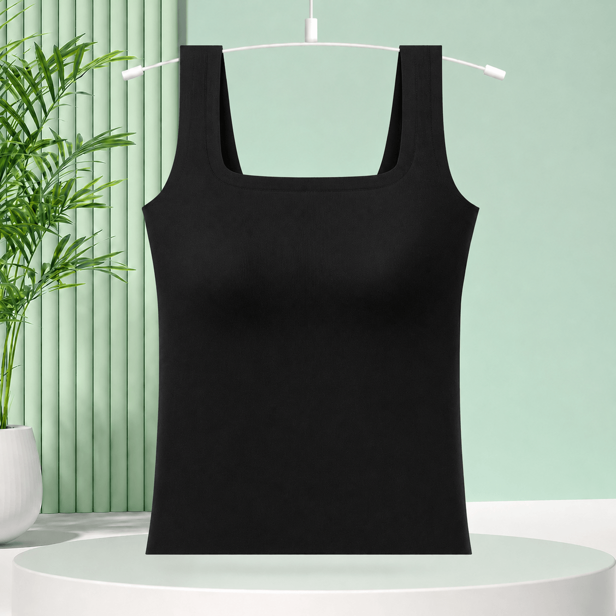 Built-in Bra Seamless Tank Top Padded Camisole for Women